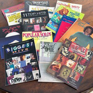 14 Assorted Piano Sheet Music Books